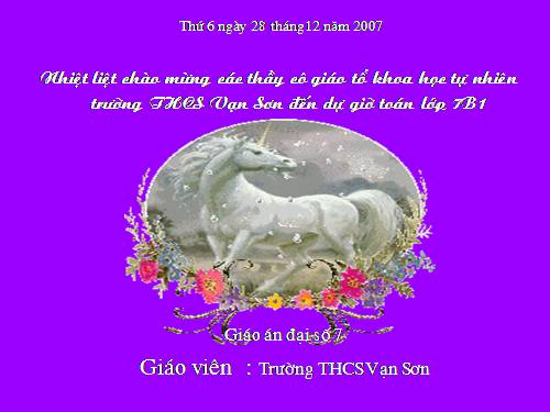 Chương II. §3. Đồ thị của hàm số y = ax + b (a ≠ 0)