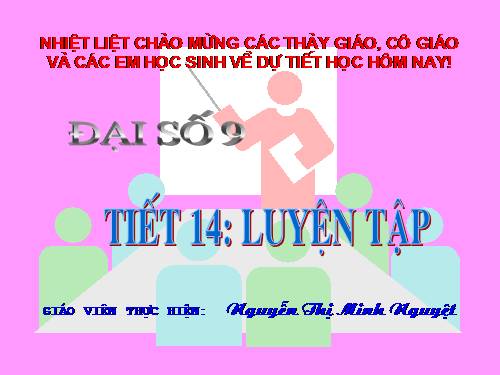 Các bài Luyện tập