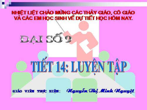 Các bài Luyện tập