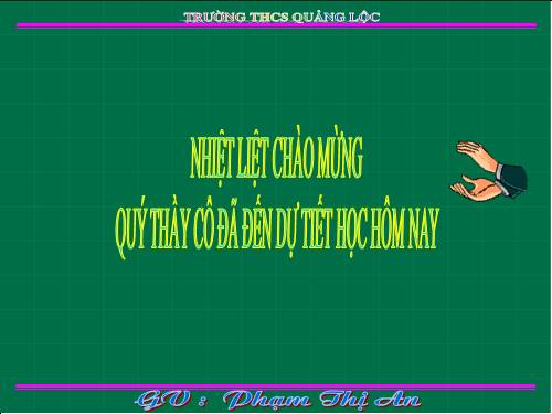 Chương IV. §3. Phương trình bậc hai một ẩn