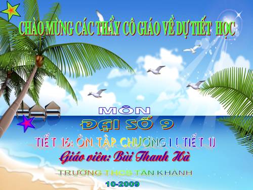 Ôn tập Chương I. Căn bậc hai. Căn bậc ba