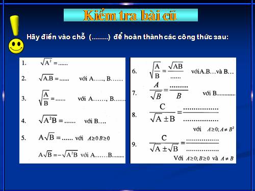 Chương I. §8. Rút gọn biểu thức chứa căn thức bậc hai