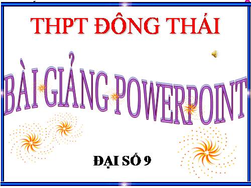 Chương IV. §1. Hàm số y = ax² (a ≠ 0)