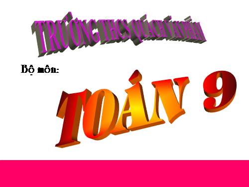 Chương II. §2. Hàm số bậc nhất