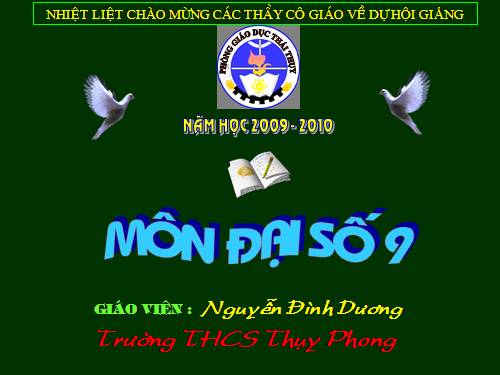Chương IV. §7. Phương trình quy về phương trình bậc hai