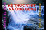 Chương IV. §6. Hệ thức Vi-ét và ứng dụng