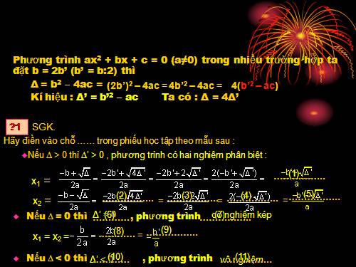 Chương IV. §5. Công thức nghiệm thu gọn