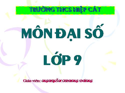 Các bài Luyện tập