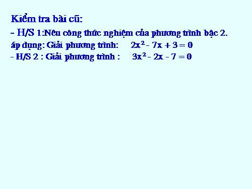 Chương IV. §5. Công thức nghiệm thu gọn