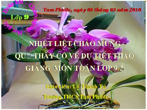 Chương IV. §3. Phương trình bậc hai một ẩn
