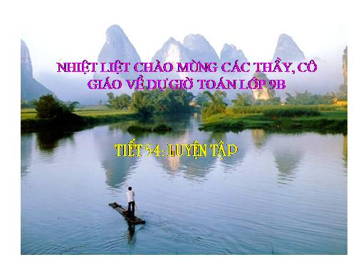 Các bài Luyện tập
