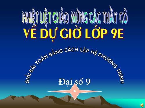 Chương III. §5. Giải bài toán bằng cách lập hệ phương trình