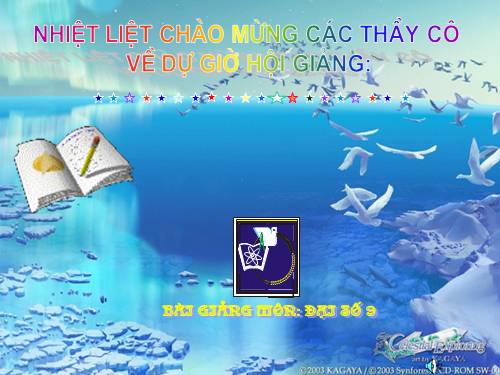 Chương III. §1. Phương trình bậc nhất hai ẩn