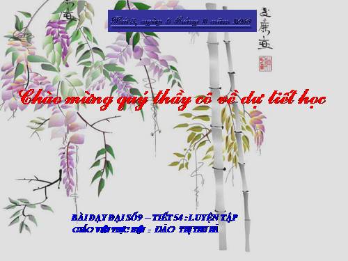 Các bài Luyện tập
