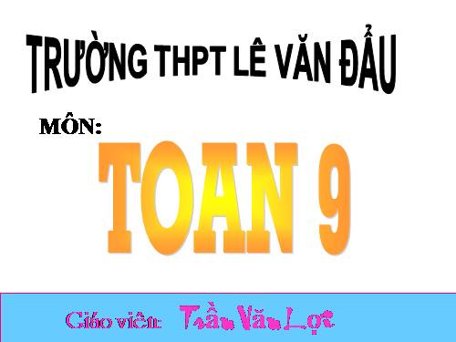 Chương II. §2. Hàm số bậc nhất