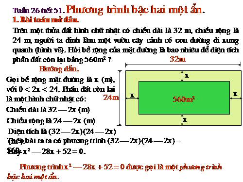 Chương IV. §3. Phương trình bậc hai một ẩn