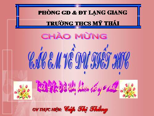 Chương IV. §2. Đồ thị của hàm số y = ax² (a ≠ 0)