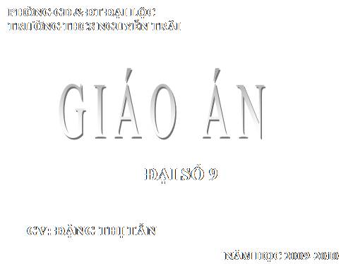 Chương II. §3. Đồ thị của hàm số y = ax + b (a ≠ 0)