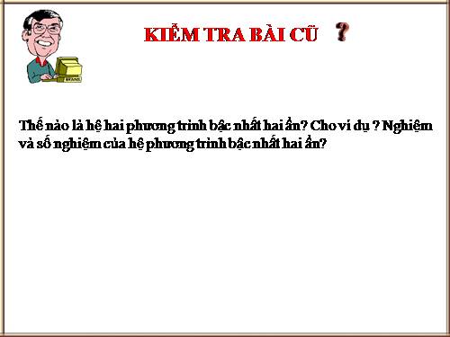 Chương III. §3. Giải hệ phương trình bằng phương pháp thế