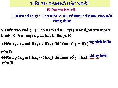 Chương II. §2. Hàm số bậc nhất