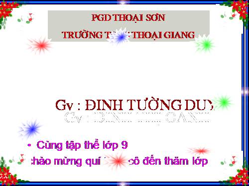Các bài Luyện tập