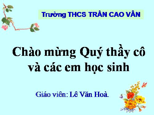 Chương II. §5. Hệ số góc của đường thẳng y = ax + b (a ≠ 0)