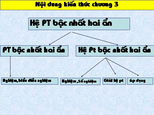 Ôn tập Chương III. Hệ hai phương trình bậc nhất hai ẩn