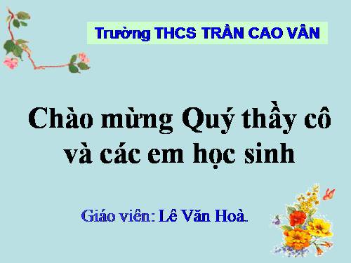 Chương II. §5. Hệ số góc của đường thẳng y = ax + b (a ≠ 0)