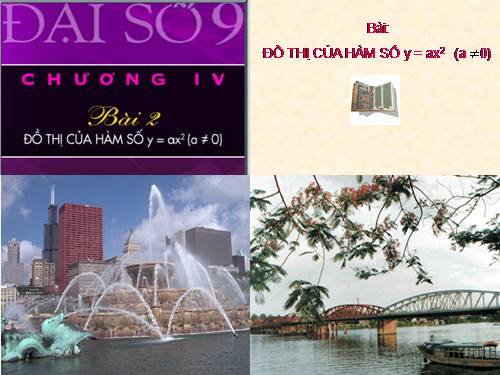 Chương IV. §2. Đồ thị của hàm số y = ax² (a ≠ 0)