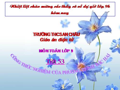 Chương IV. §4. Công thức nghiệm của phương trình bậc hai