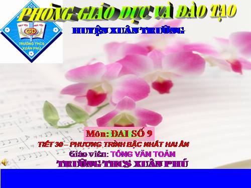 Chương III. §1. Phương trình bậc nhất hai ẩn