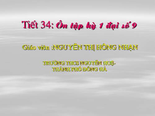 ON TAP DAI 9 HOC KI I