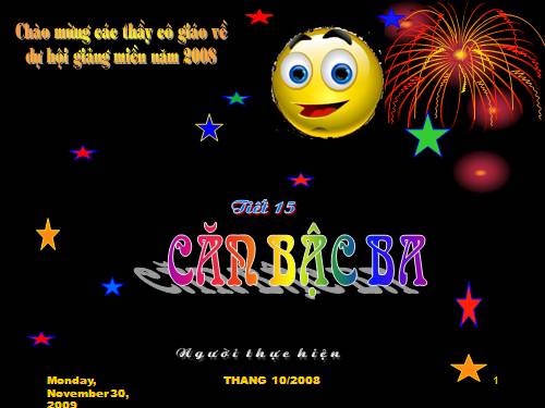 Chương I. §9. Căn bậc ba