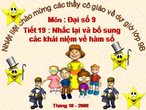 Chương II. §1. Nhắc lại và bổ sung các khái niệm về hàm số
