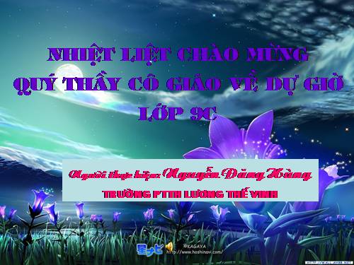 Chương II. §3. Đồ thị của hàm số y = ax + b (a ≠ 0)