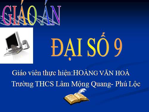 Chương II. §3. Đồ thị của hàm số y = ax + b (a ≠ 0)