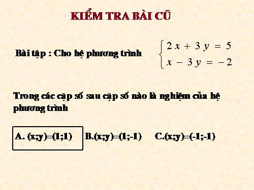 Các bài Luyện tập