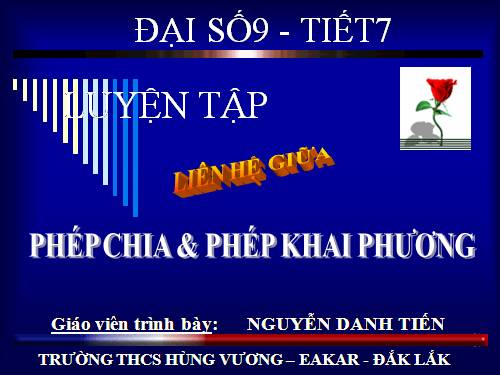 Các bài Luyện tập