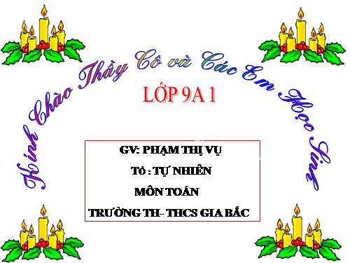 Chương II. §5. Hệ số góc của đường thẳng y = ax + b (a ≠ 0)