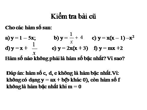 Các bài Luyện tập