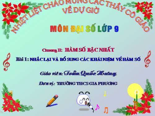 Chương II. §1. Nhắc lại và bổ sung các khái niệm về hàm số