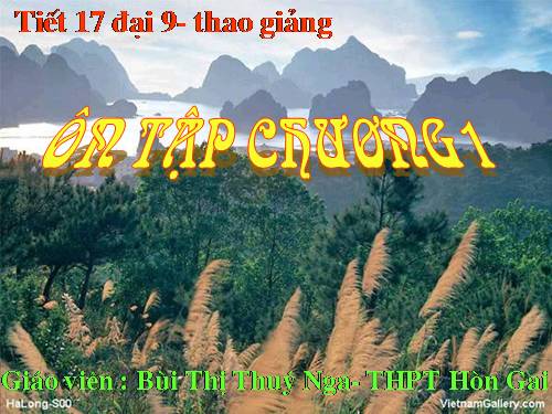 Ôn tập Chương I. Căn bậc hai. Căn bậc ba