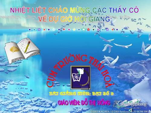 Chương III. §1. Phương trình bậc nhất hai ẩn
