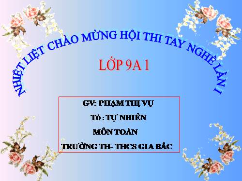 Chương II. §4. Đường thẳng song song và đường thẳng cắt nhau