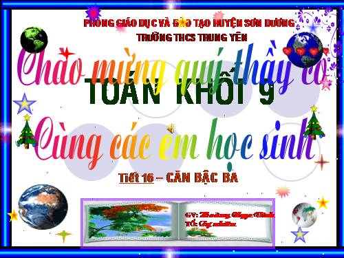 Chương I. §9. Căn bậc ba