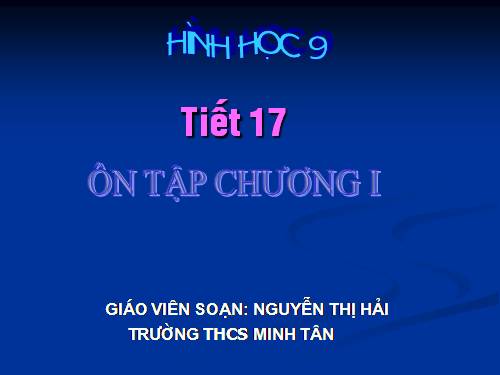 Ôn tập Chương I. Căn bậc hai. Căn bậc ba