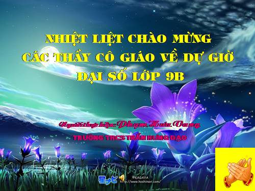 Chương II. §3. Đồ thị của hàm số y = ax + b (a ≠ 0)