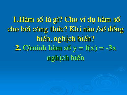 Chương II. §2. Hàm số bậc nhất