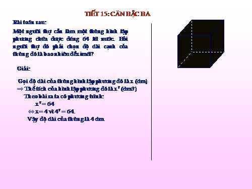Chương I. §9. Căn bậc ba