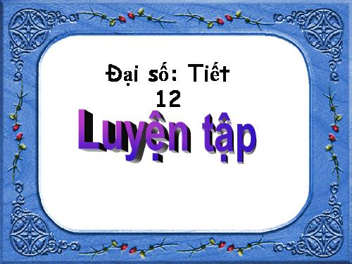 Các bài Luyện tập
